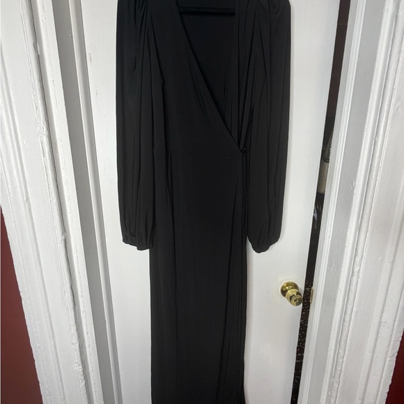 La femme en noir Micheline Pitt vixen black wrap dress size medium never worn - Picture 3 of 4
